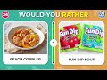 Would You Rather...? Sweet VS Sour JUNK FOOD Edition 🍭🍋