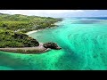 FRENCH POLYNESIA 4K Scenic Relaxation Film • French Polynesia Drone Scenery with Calming Music