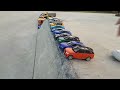 Toy Cars driving and play Sliding Cars with too many cars Video for Kids