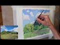 How to Paint a LANDSCAPE in GOUACHE