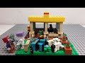 LEGO Minecraft 21171 The Horse Stable. Unboxing and Speed build with Stop Motion Animations.