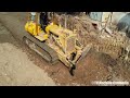 New Update Experience Operator Skills Dozer Spreading Sand Building Foundation Village Road