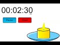9 minutes candle timer