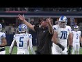 Ground level view: Lions two-point conversion that was penalized, and Dan Campbell’s reaction