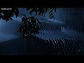 Fall Asleep Fast & Easy on Rainy Night | Torrential Rain on Tin Roof & Intense Thunder | White Noise