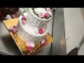 best Vanilla double story cake#super new design birthday cake #world best design