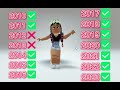 how many did you know 2010-2023 #trending #roblox