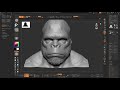 Zbrush Timelapse | Beginner Friendly | King Kong Bust Speed Sculpt in Zbrush