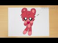 How to draw Cute Bobby Bearhug | Poppy Playtime Chapter 3 - Smiling Critters