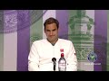Roger Federer Runner-Up Press Conference Wimbledon 2019