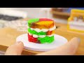 Miniature Rainbow Buttercream Cake Decorating 🌈 Miniature Rainbow Cake Decorating With KITKAT Bars