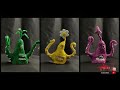 Garden monsters (3D Pen Time-lapse) Cute scuplture