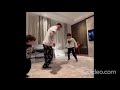 Messi playing football with his sons