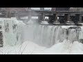 High Falls Rochester, NY Waterfall in Wintertime