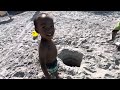 LANDEN DIGS A GIANT HOLE FOR HIS BROTHER AT THE BEACH 🏖️🌊☀️😂