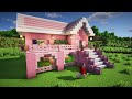 Minecraft How to build a Cherry Blossom Survival House