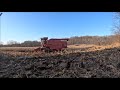 White 8700 Combine Finally Goes To Work On Her New Steel Tracks