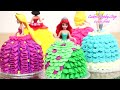 Princess Dolls Mini Cakes | Tiny Cake Decorating Ideas
