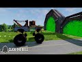 Big & Small Tow Mater VS Slide Colors with Portal Trap | NEW MODS | BeamNG.drive