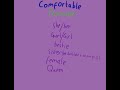 Uncomfortable/Comfortable pronouns