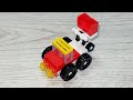 I built mini fire and rescue vehicles 10 pieces for LEGO CITY