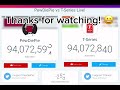 PewDiePie Vs T-Series - The final stretch! (Timelapse)