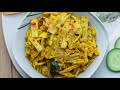Phulkopi Chorchori | Cauliflower Stem Mix Veg