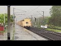 Trains under Thunderstorm at Full Speed | HWH WAP 4 Howrah - Rampurhat Shahid Express