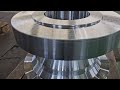 Valve machining with lumps of forged carbon steel - Cnc lathe , Vertical lathe, Turning