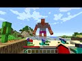 Mikey and JJ Built Bunker in DIAMOND GOLEM Head in Minecraft - Maizen