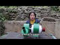Village girl repairs and assembles rusty generator casing for 30 years