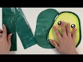 How to make a DIY Avocado Squishy❤ easy tutorial l ASMR l No music