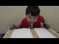 Johny Unboxes Munipals New Jersey Transit Trains With Train Sheds & Has A Train Race