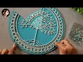 I Used Homemade mouldit clay 😱| Lippan art for beginners | wall hanging 🎨