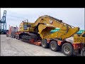 Transporting a CAT 352 through downtown Buffalo NY