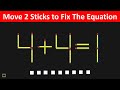Matchstick Puzzle - Fix The Equation #matchstickpuzzle #simplylogical