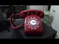Red rotary telephone - 1970s