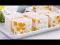 Mango Sago Agar-agar Jelly Pudding | Agar-agar Recipes | 芒果西米燕菜糕果冻布丁