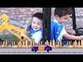 Construction truck compilation with kids toy excavator, dump truck, digger. educational | Super Krew