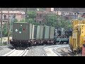 Lo spettacolare treno merci militare in transito a Roma Tuscolana: arrivo + partenza