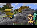 CONSTRUYE PARA SOBREVIVIR A LOS MINIONS EN MINECRAFT 😱