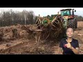 Extreme Dangerous Monster Stump Removal Excavator | Fastest Stump Grinding Machine Wood Working