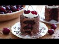 Mini Black Forest Cake Recipe 🍒 / Mini Forêt Noire / Cherry Chocolate Cake
