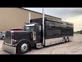 Custom Peterbilt 379 Motorcoach #bigrig #cool #rv #motorhome #camping #truck #diesel #caterpillar