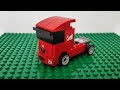 A red lego truck with pull back system ❤️🚛