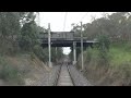 Driver's Express view Hurstbridge -  Watsonia with Recent Crossing Removals