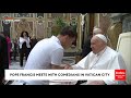 Pope Francis Meets With Over 100 Comedians In Vatican City