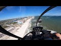 Flying from Gulf Shores eastbound to Orange Beach in a Helicopter along the Beach