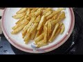 Perfect Crispy French Fries!!Homemade  French Fries Recipe!!Finger Chips Recipe