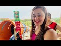 Most Thrilling & Adventure Rides of Wet N Joy Waterpark Shridi | Bindass Kavya Family Picnic Pt2